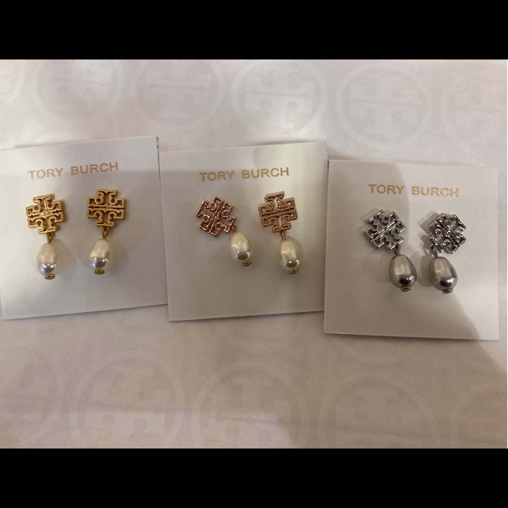Tory Burch Britten Pearl earring- 3 colors